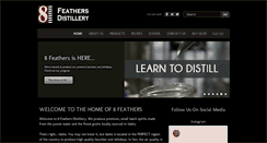 Desktop Screenshot of 8feathersdistillery.com